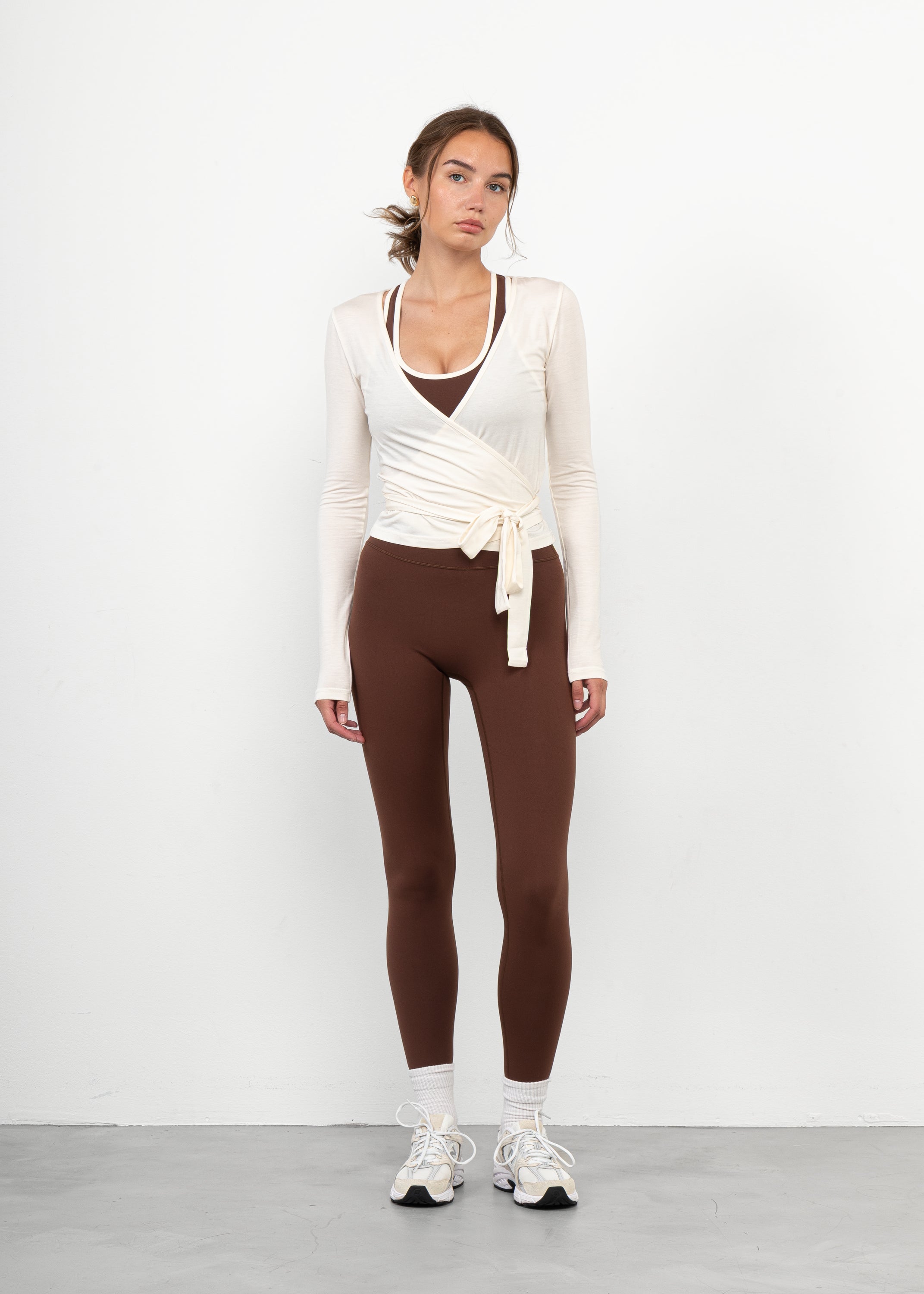Ballet Wrap Top OFF WHITE